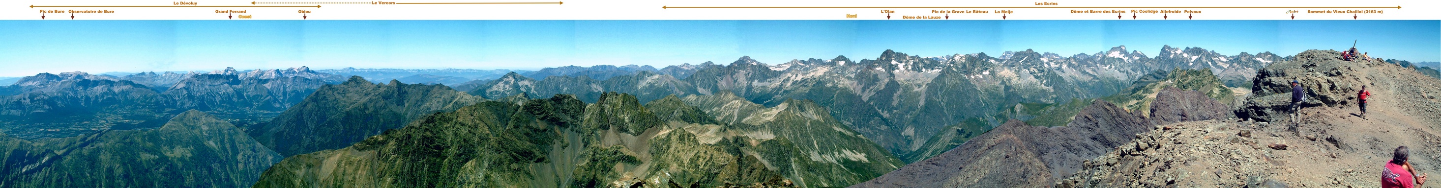 Panorama depuis le Vieux Chaillol